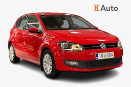 punainen Volkswagen Polo 2013 kuva 1.