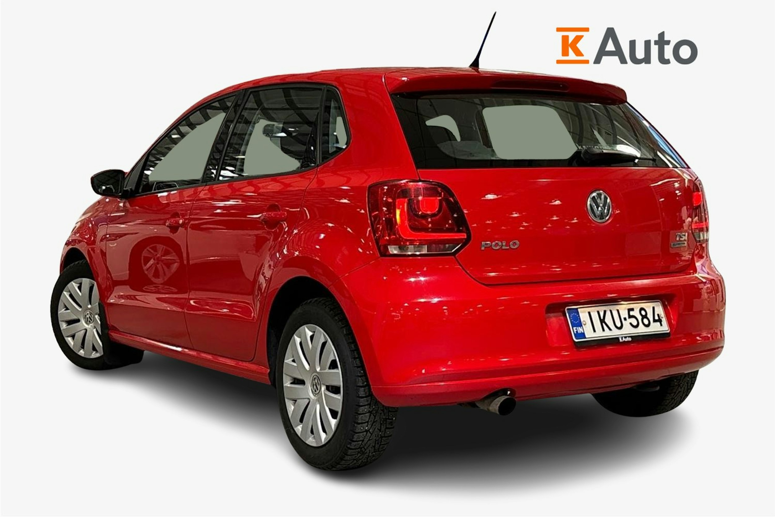 punainen Volkswagen Polo 2013 kuva 2.