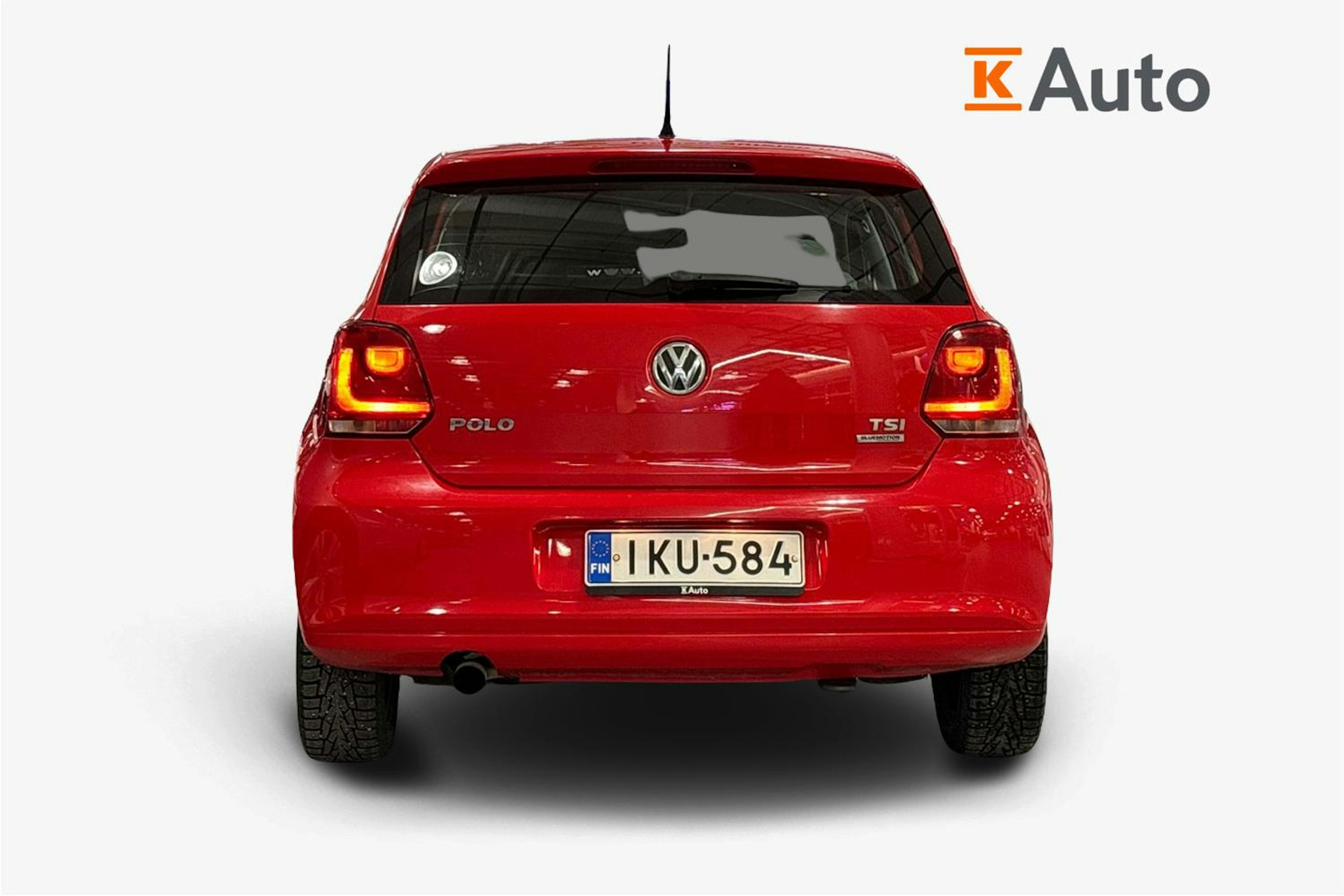 punainen Volkswagen Polo 2013 kuva 3.