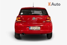 punainen Volkswagen Polo 2013 kuva 3.