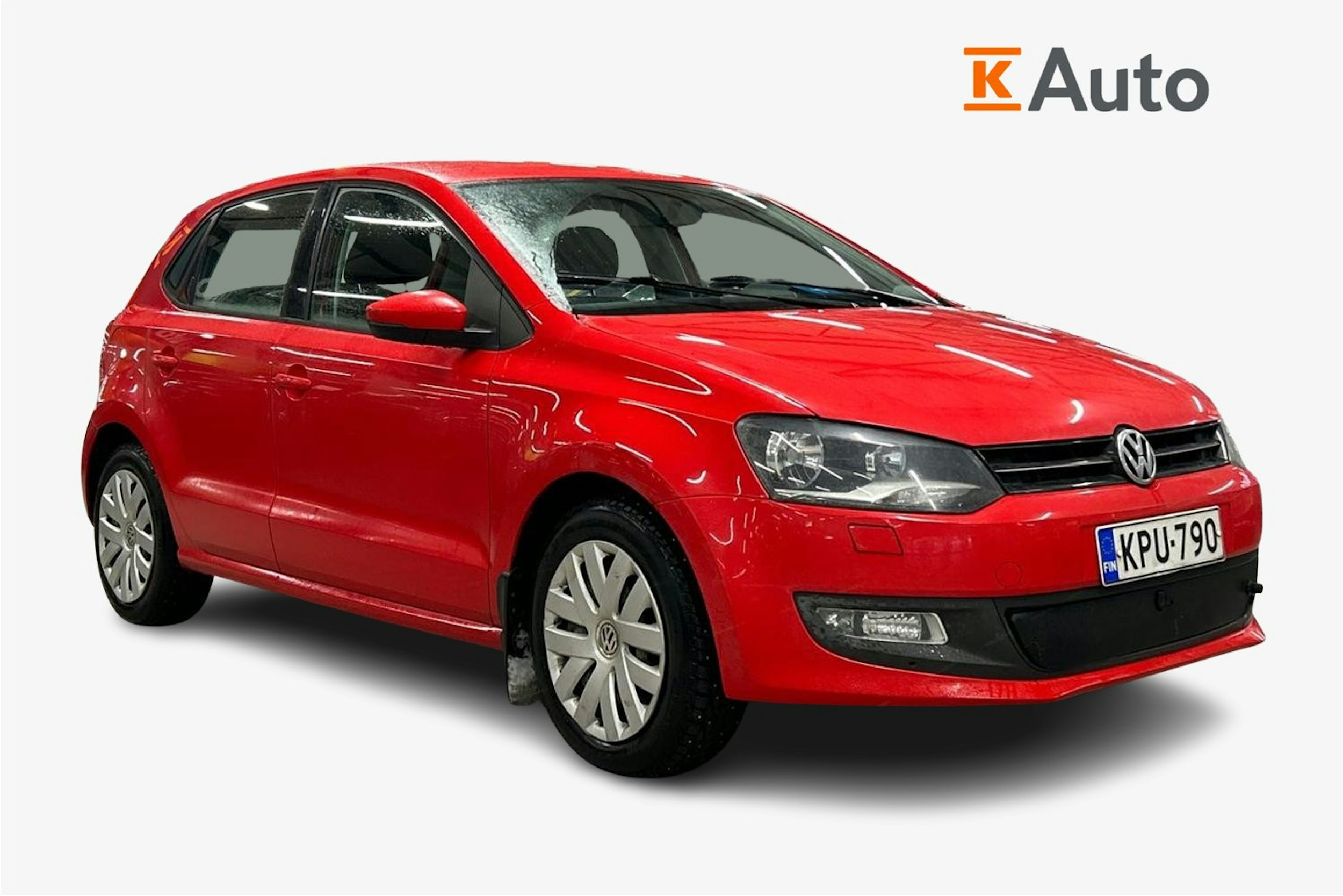 punainen Volkswagen Polo 2012 kuva 1.