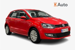 punainen Volkswagen Polo 2012 kuva 1.