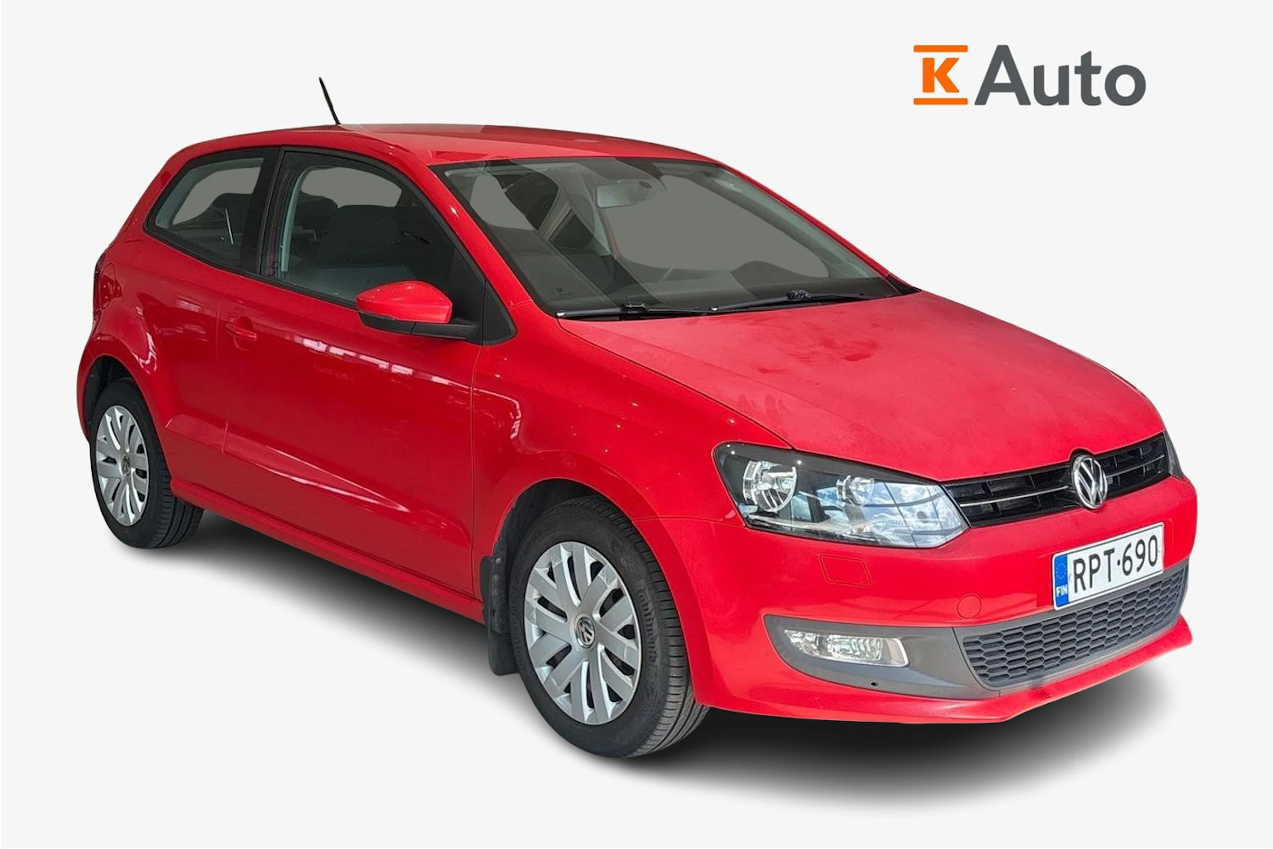 punainen Volkswagen Polo 2012 kuva 1.