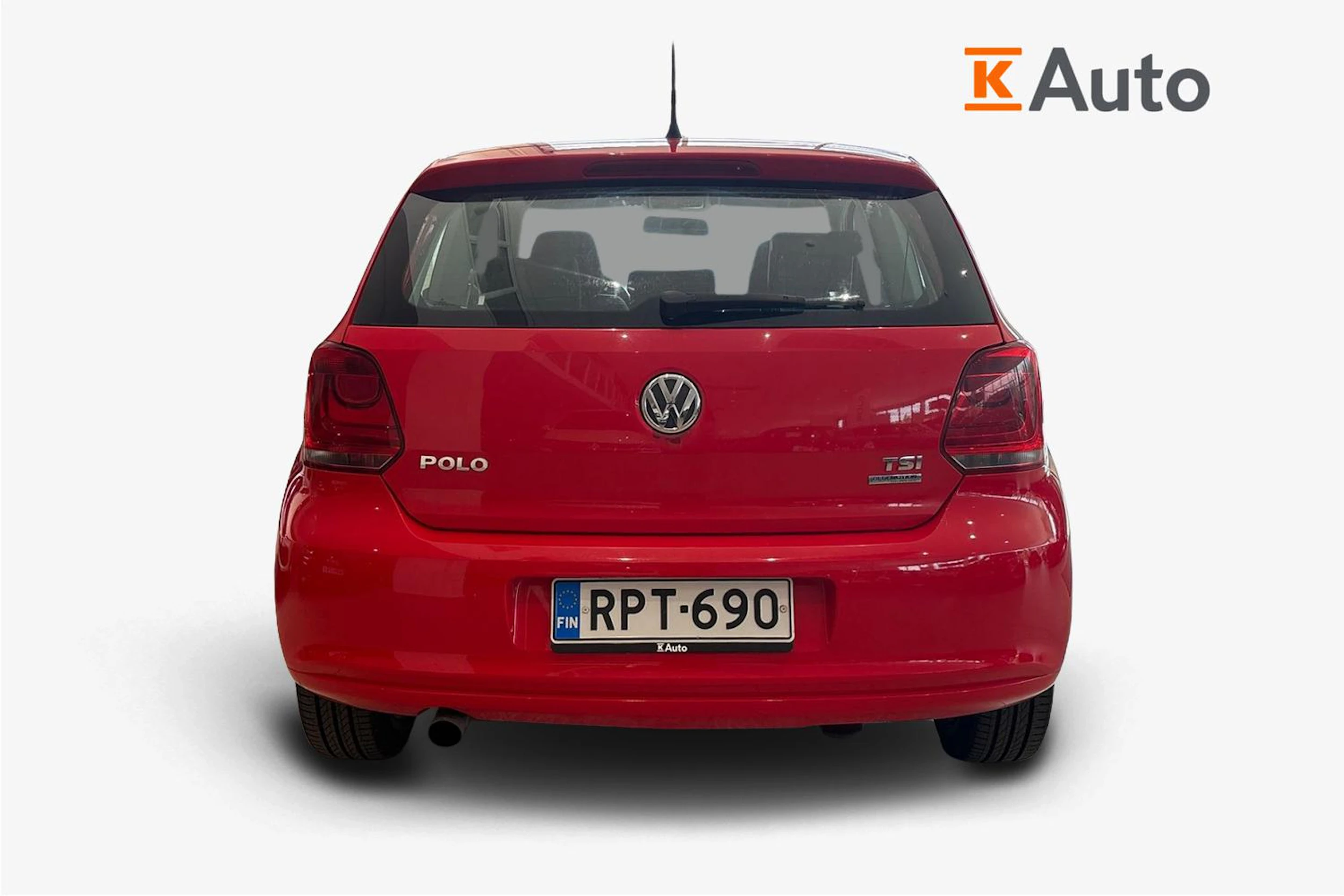 punainen Volkswagen Polo 2012 kuva 3.