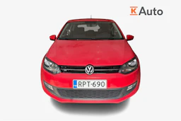 punainen Volkswagen Polo 2012 kuva 4.