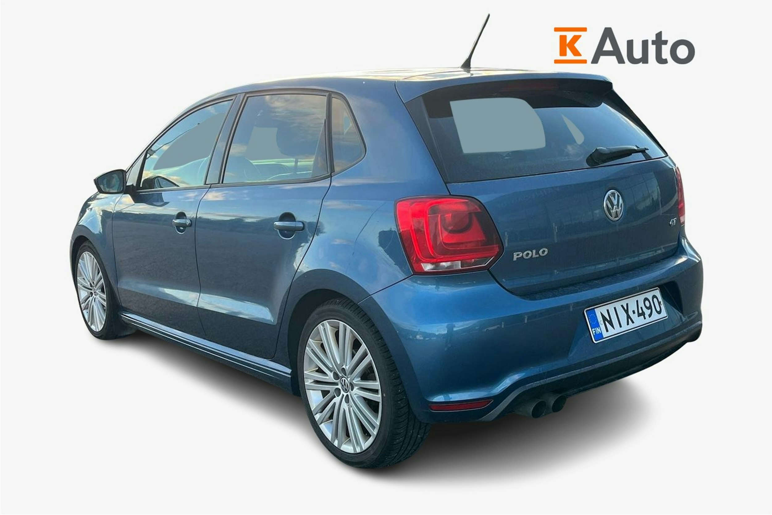 sininen Volkswagen Polo 2013 kuva 2.
