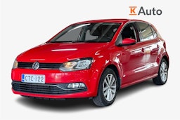 punainen Volkswagen Polo 2015 kuva 1.