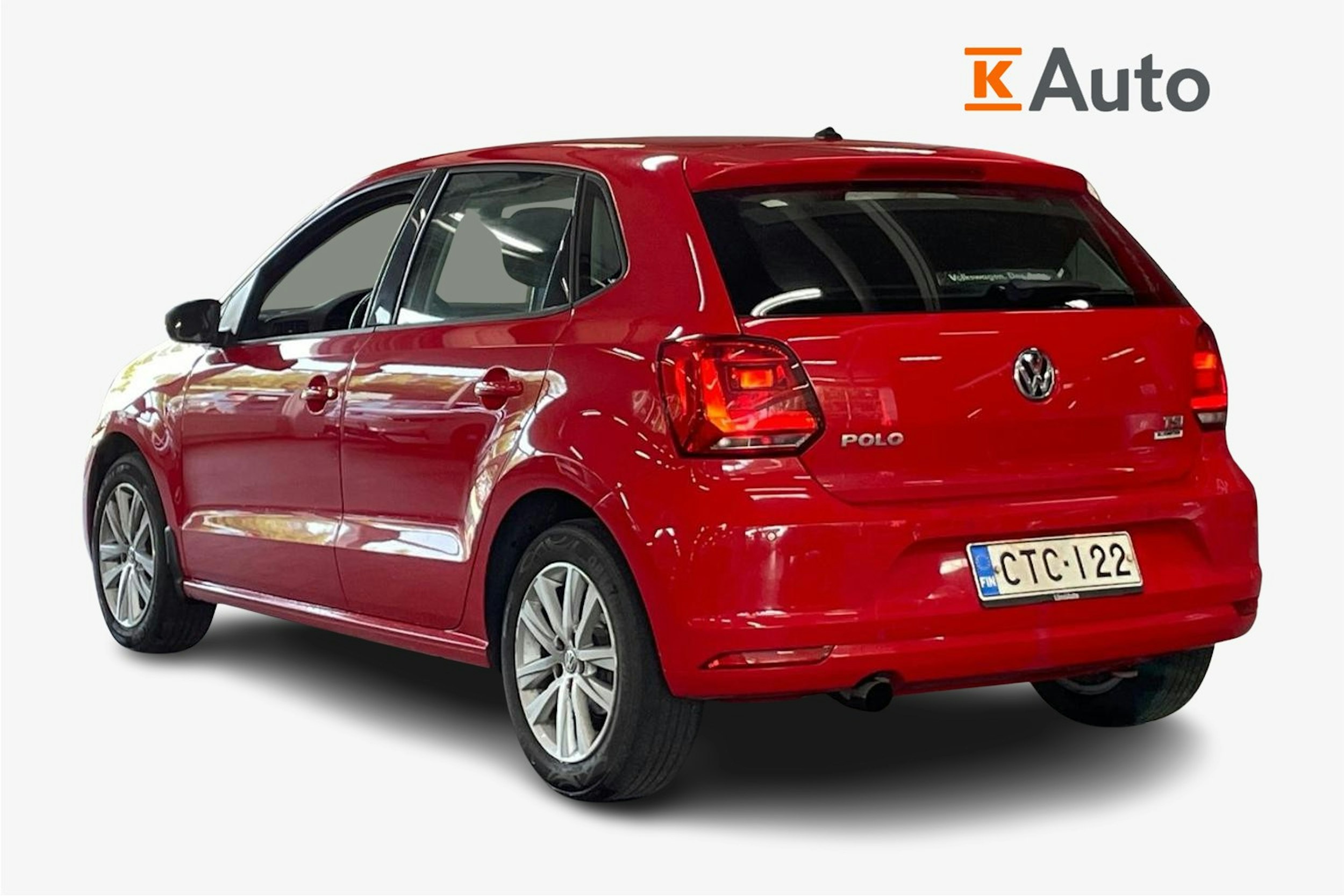 punainen Volkswagen Polo 2015 kuva 2.