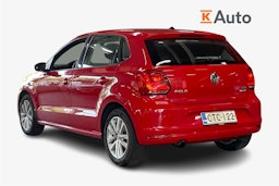 punainen Volkswagen Polo 2015 kuva 2.