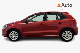 Punainen Volkswagen POLO 2015 kuva 7.