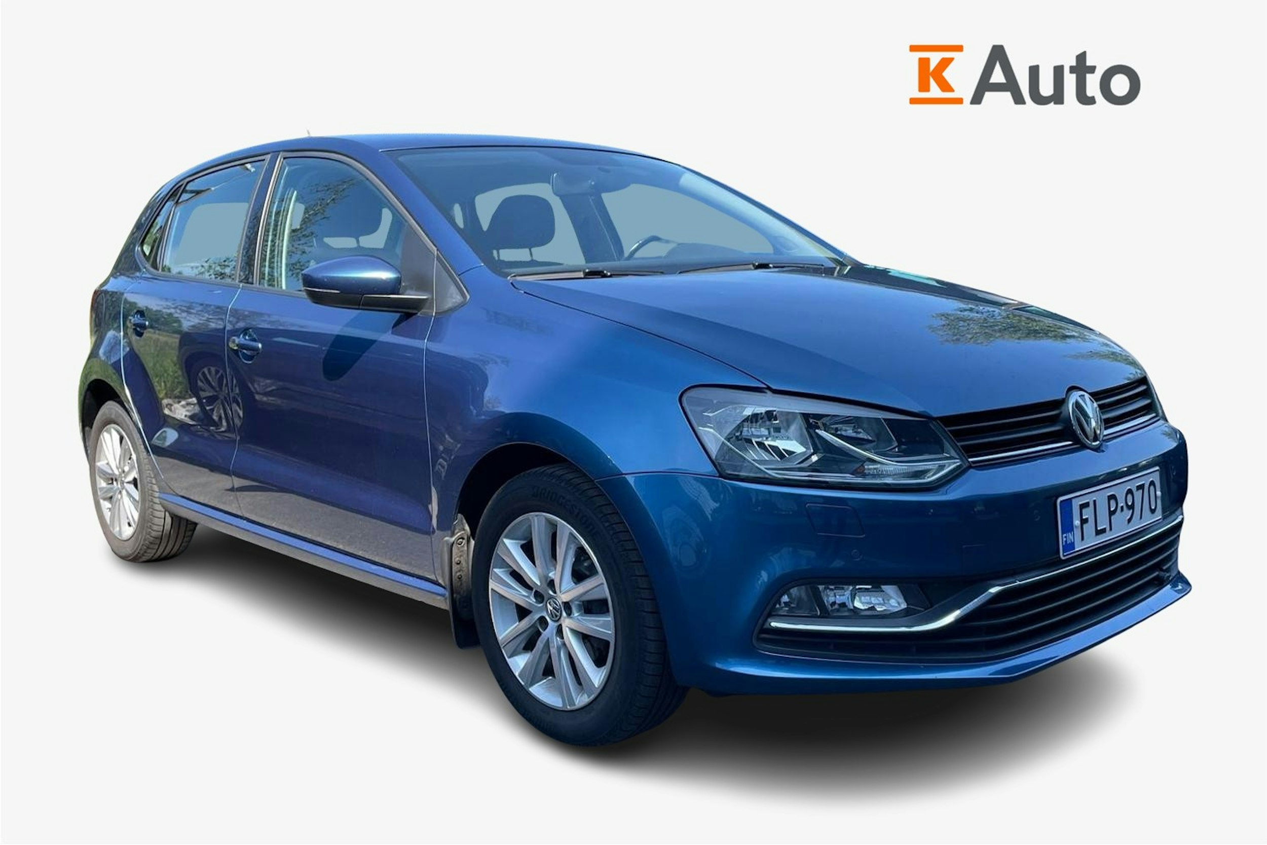 sininen Volkswagen Polo 2015 kuva 1.