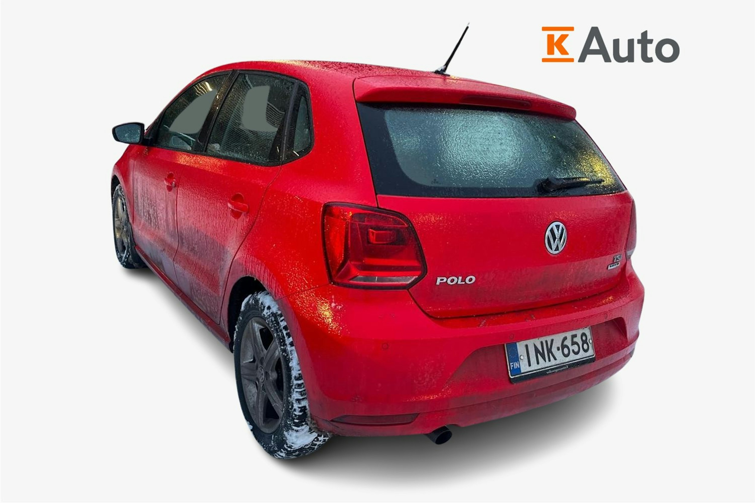 Punainen Volkswagen POLO 2015 kuva 2.