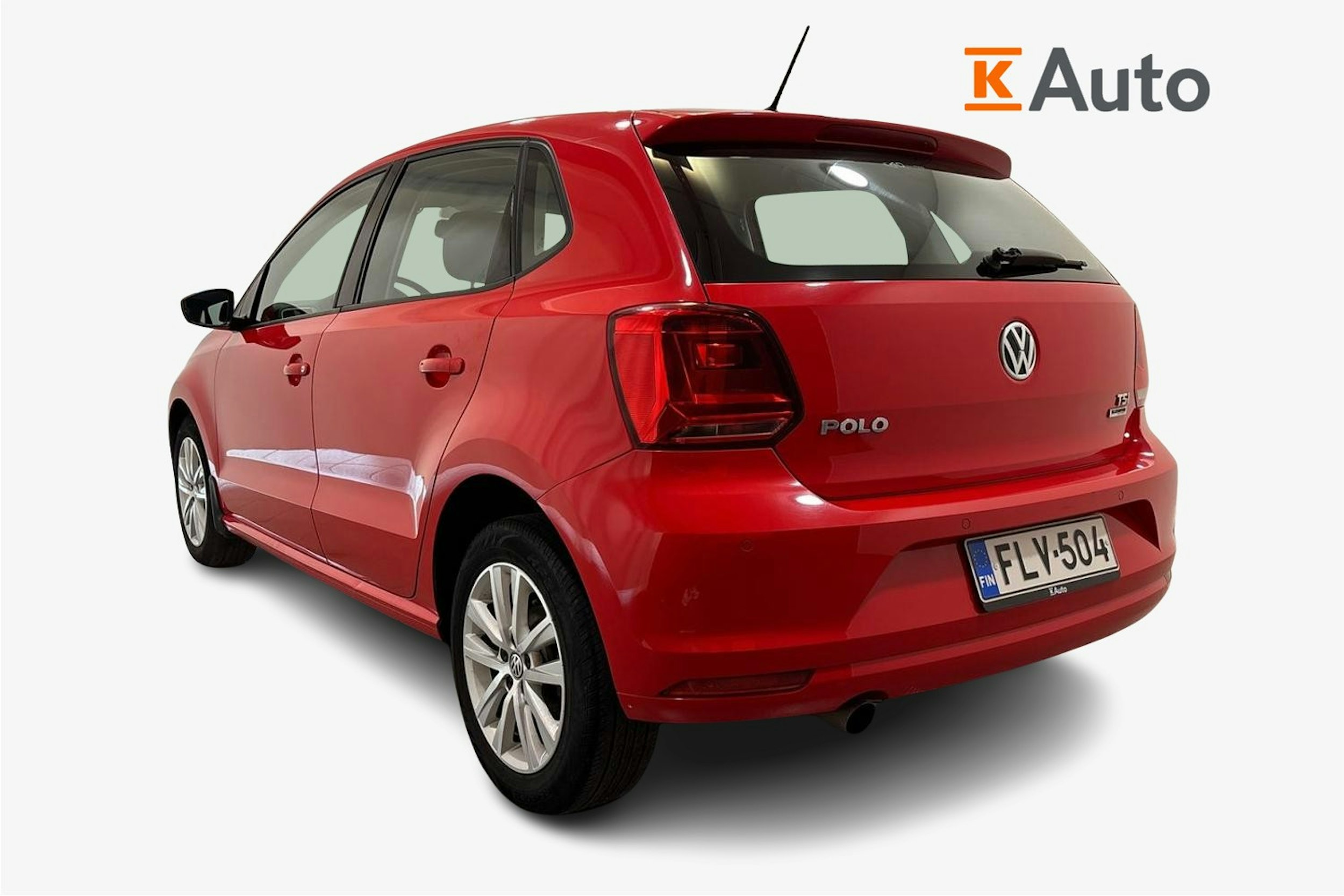 punainen Volkswagen Polo 2016 kuva 2.