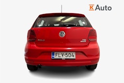 punainen Volkswagen Polo 2016 kuva 3.