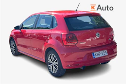 punainen Volkswagen Polo 2016 kuva 2.