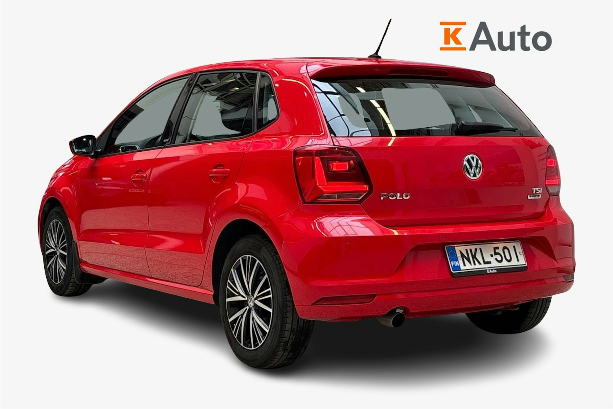 Punainen Volkswagen POLO 2016 kuva 2.