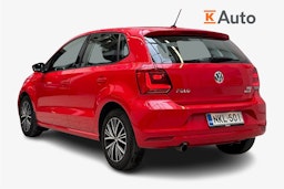 Punainen Volkswagen POLO 2016 kuva 2.