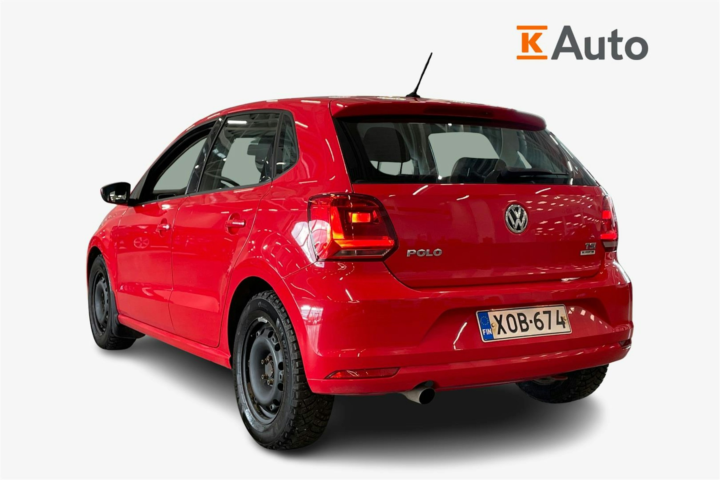 punainen Volkswagen Polo 2017 kuva 2.