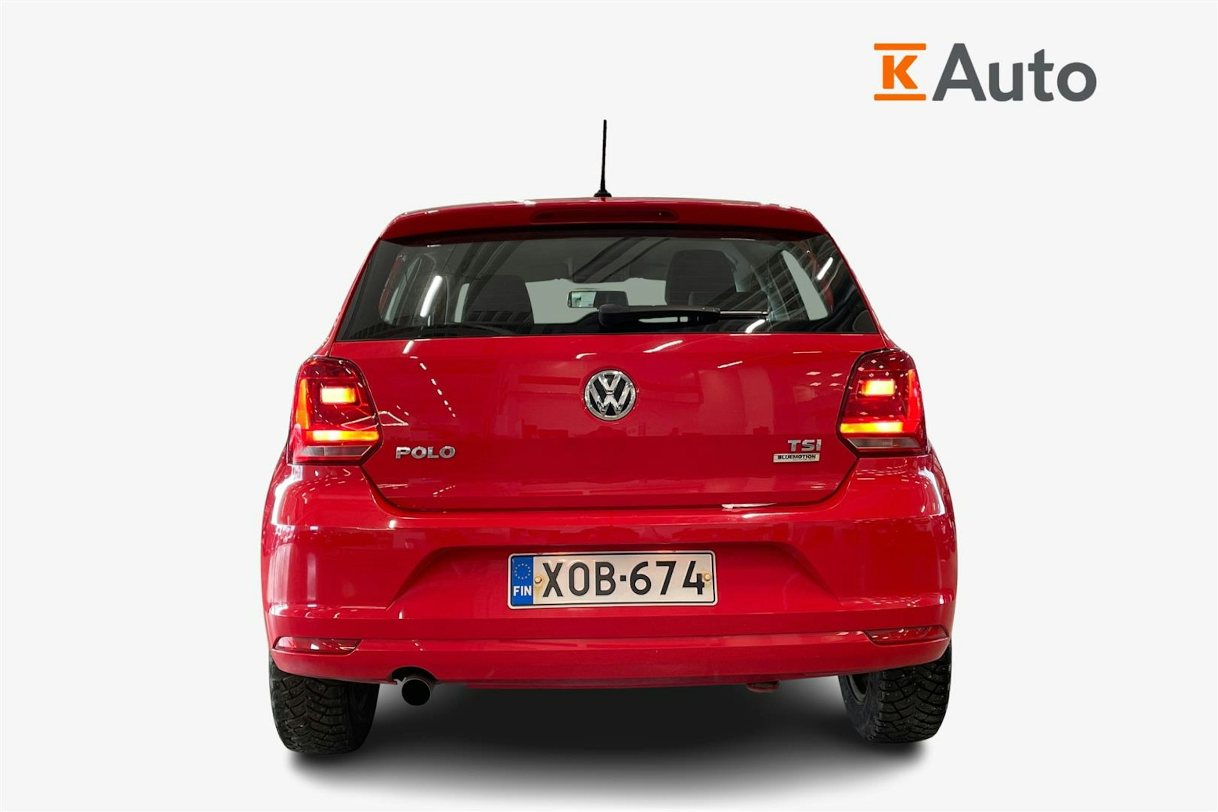 punainen Volkswagen Polo 2017 kuva 3.