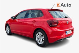 punainen Volkswagen Polo 2018 kuva 2.