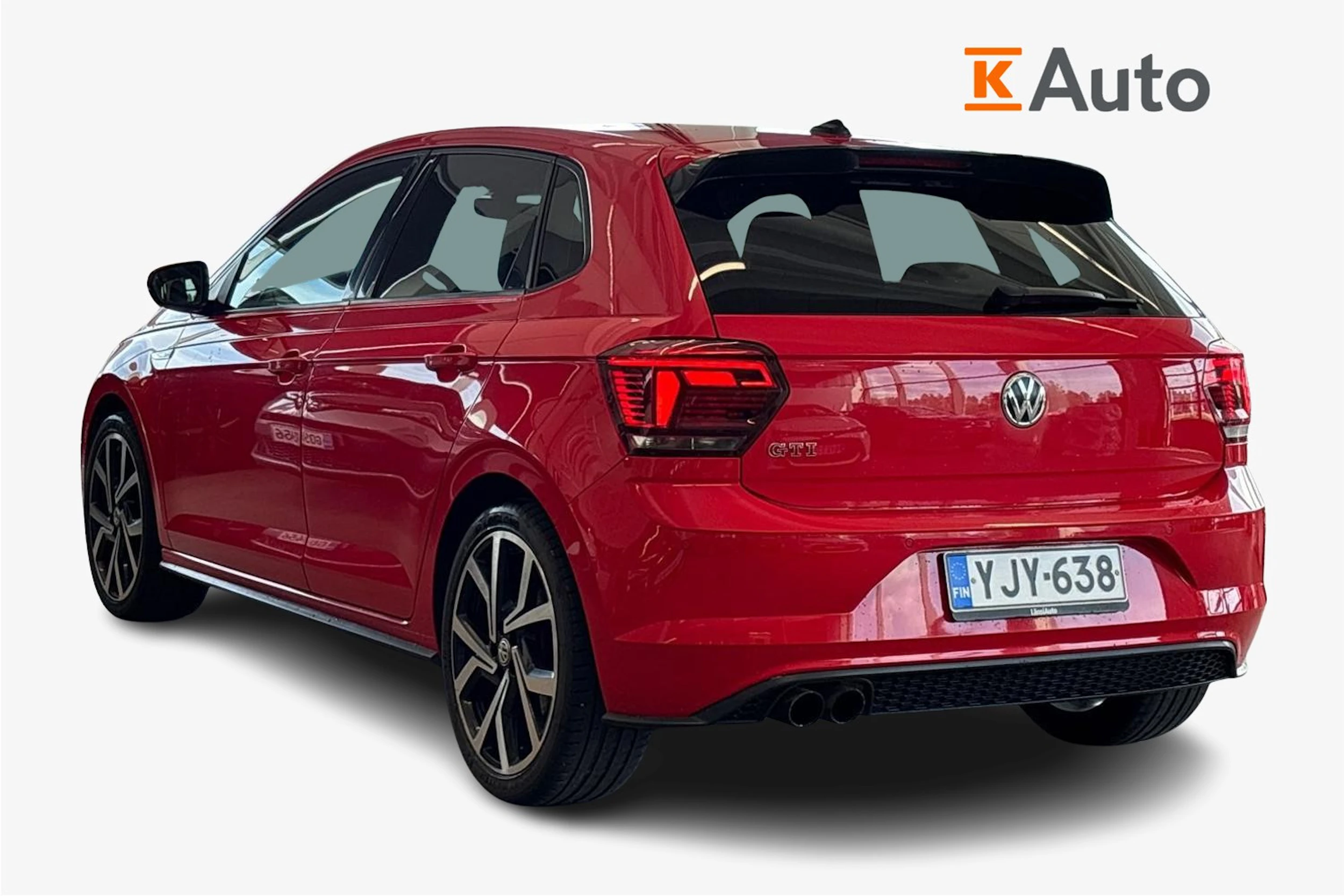 punainen Volkswagen Polo 2018 kuva 2.