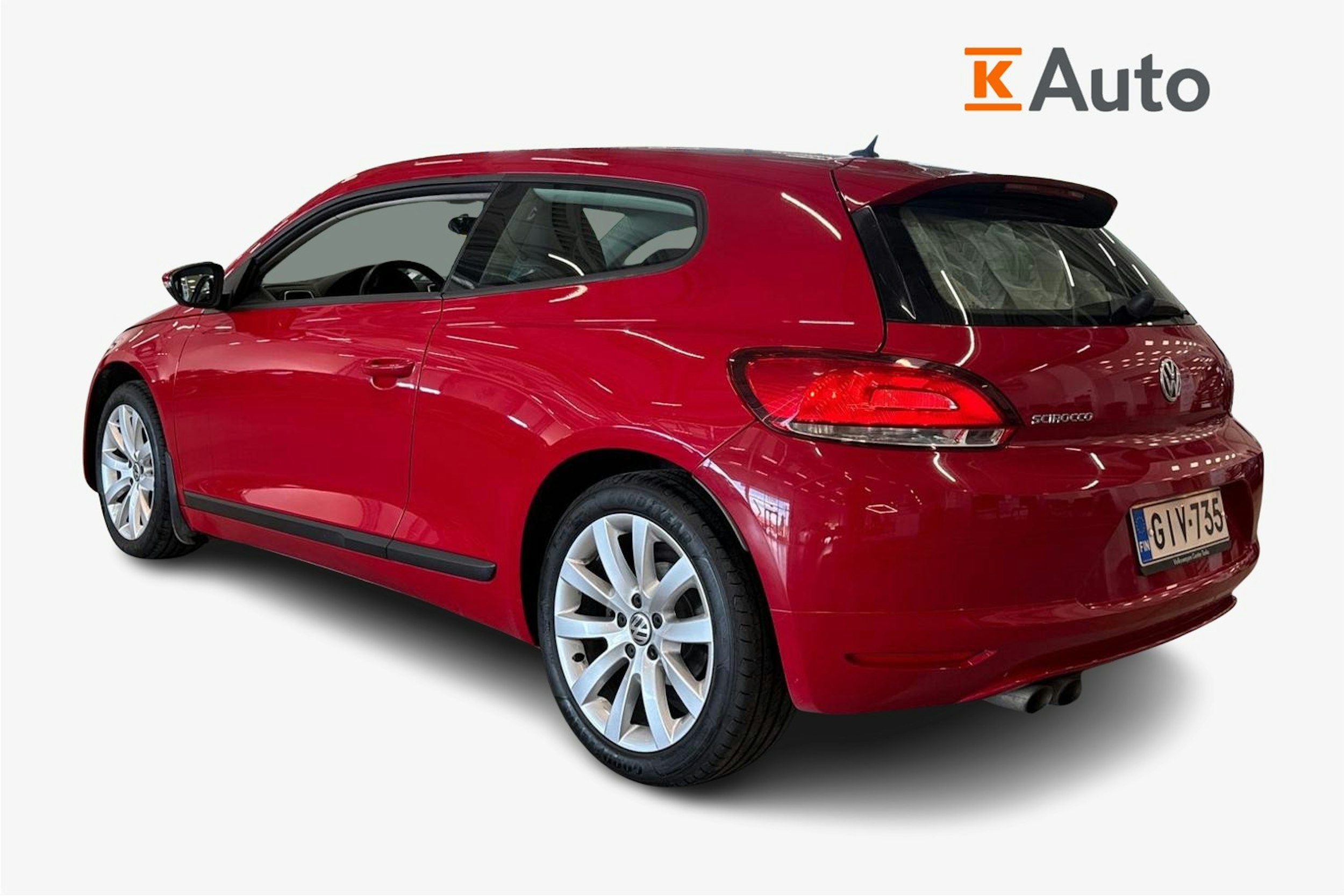 punainen Volkswagen Scirocco 2009 kuva 2.