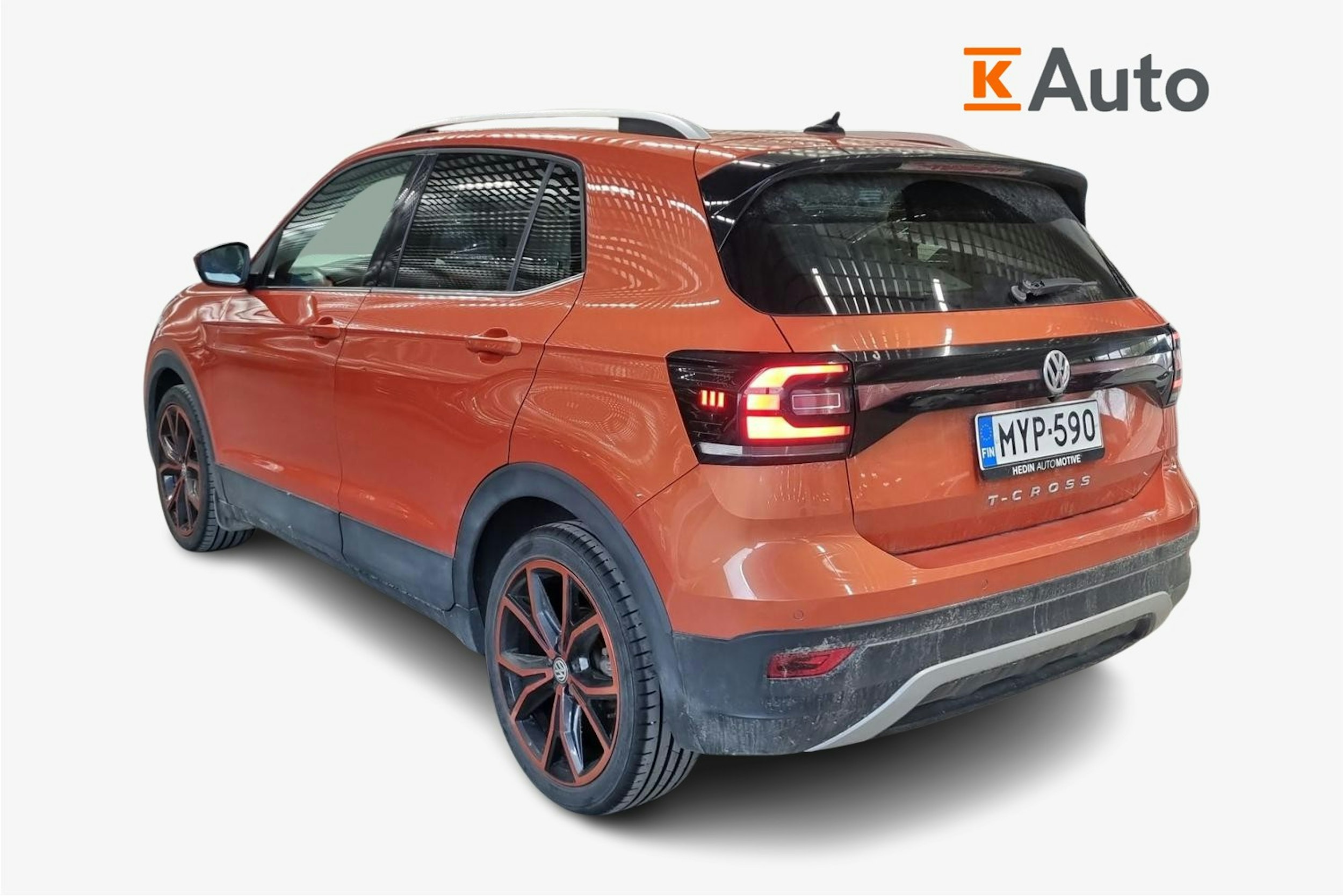 oranssi Volkswagen T-Cross 2019 kuva 2.