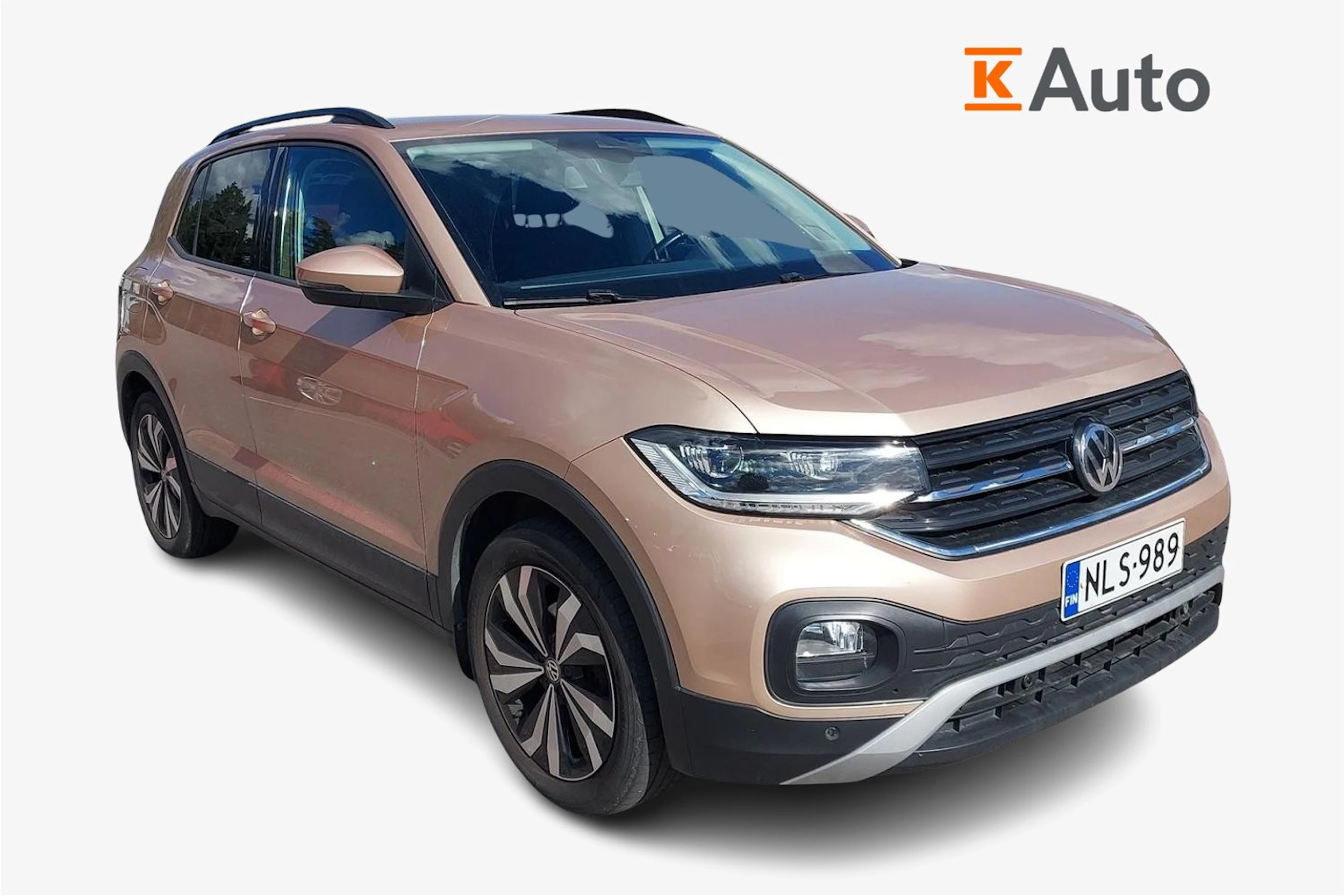 oranssi Volkswagen T-Cross 2019 kuva 1.