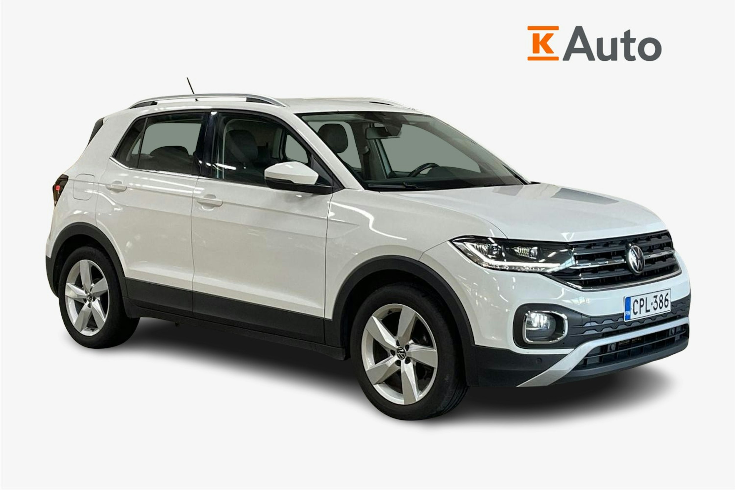 Valkoinen Volkswagen T-Cross 2021 kuva 1.