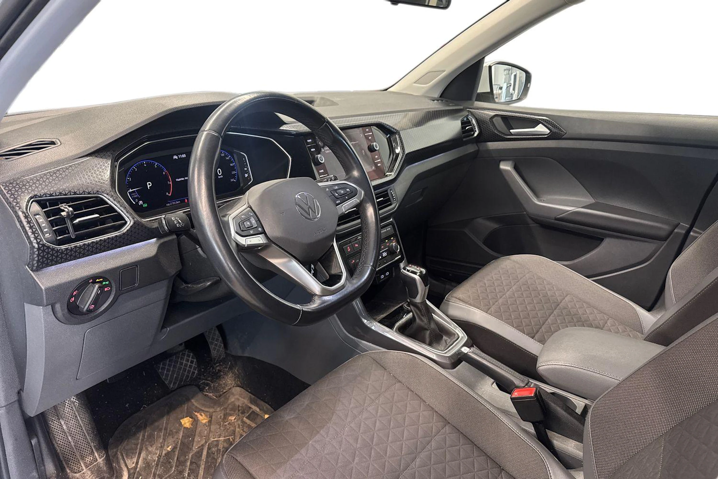 valkoinen Volkswagen T-Cross 2021 kuva 3.