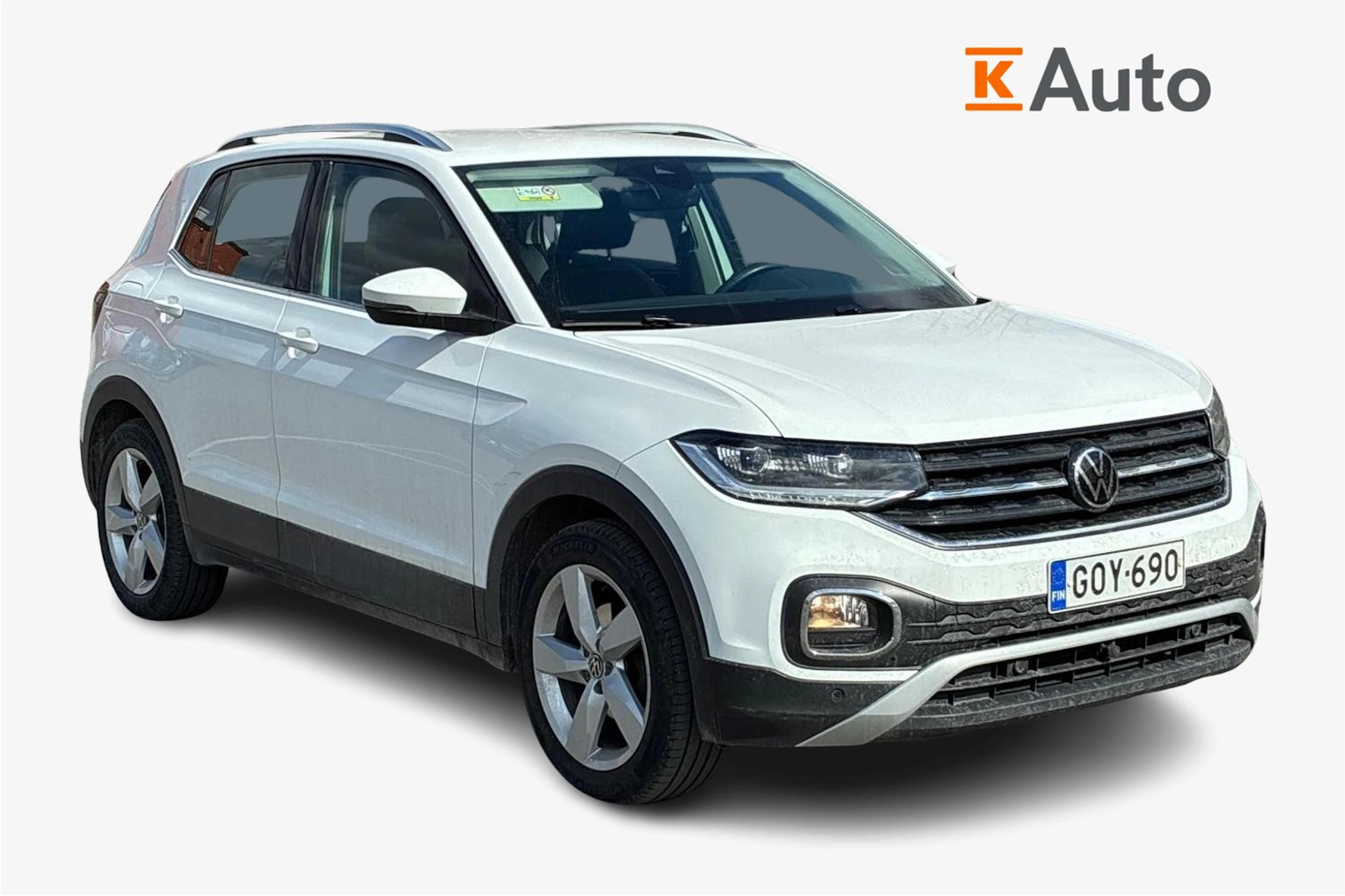 valkoinen Volkswagen T-Cross 2022 kuva 1.