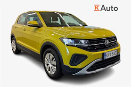 keltainen Volkswagen T-Cross 2024 kuva 1.