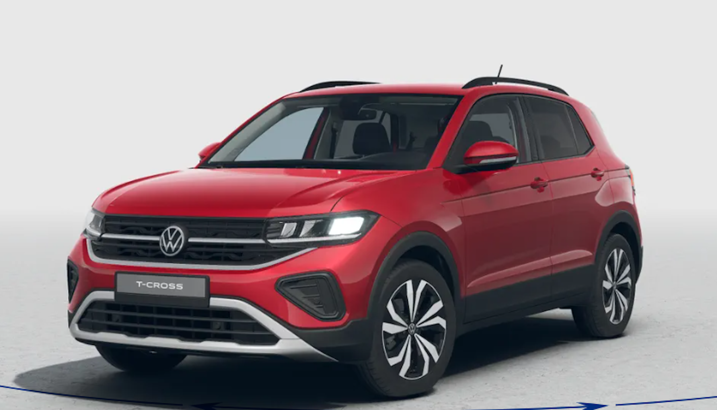punainen Volkswagen T-Cross 2025 kuva 1.