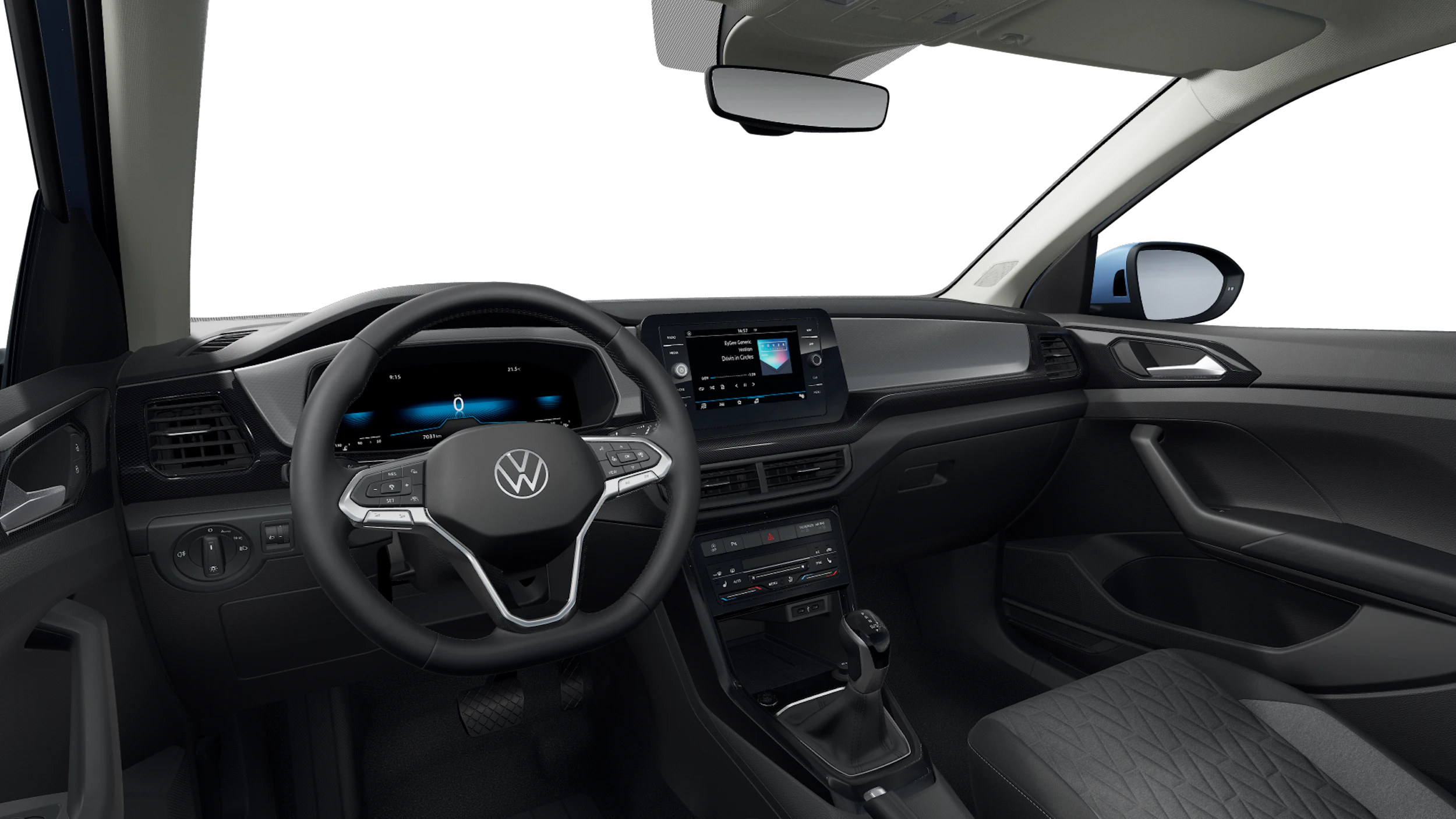 Clear Blue -metalliväri Volkswagen T-Cross 2026 kuva 10.