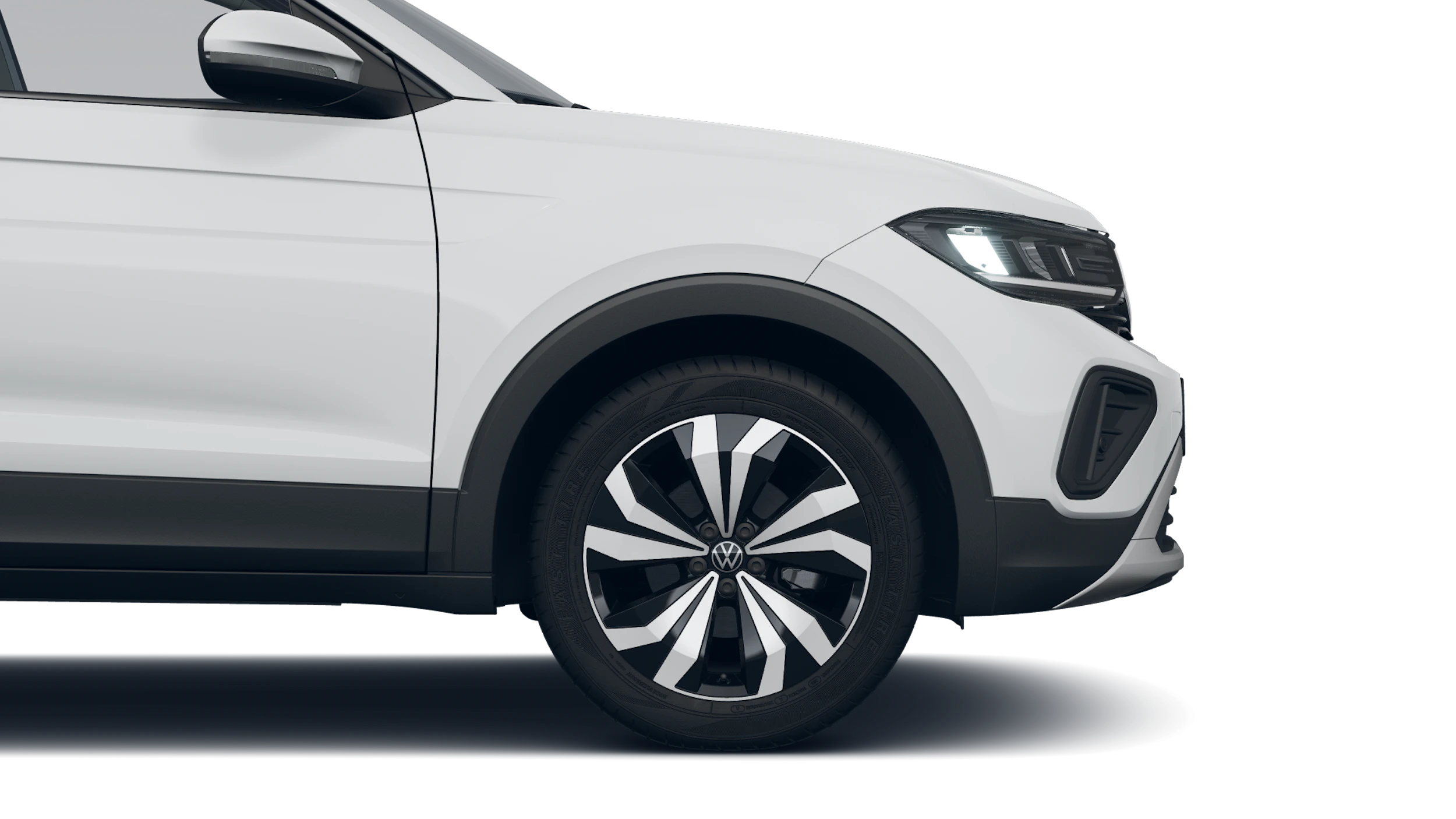 Pure White -normaaliväri Volkswagen T-Cross 2027 kuva 9.