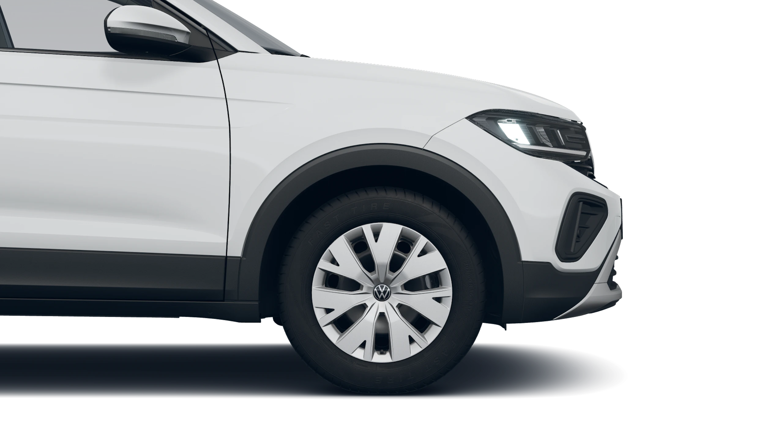 Pure White -normaaliväri Volkswagen T-Cross 2027 kuva 9.