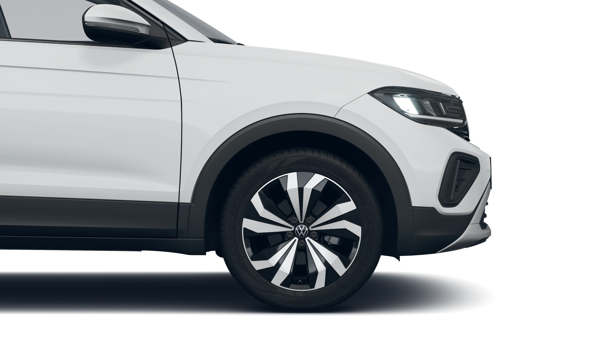 Pure White -normaaliväri Volkswagen T-Cross 2027 kuva 9.