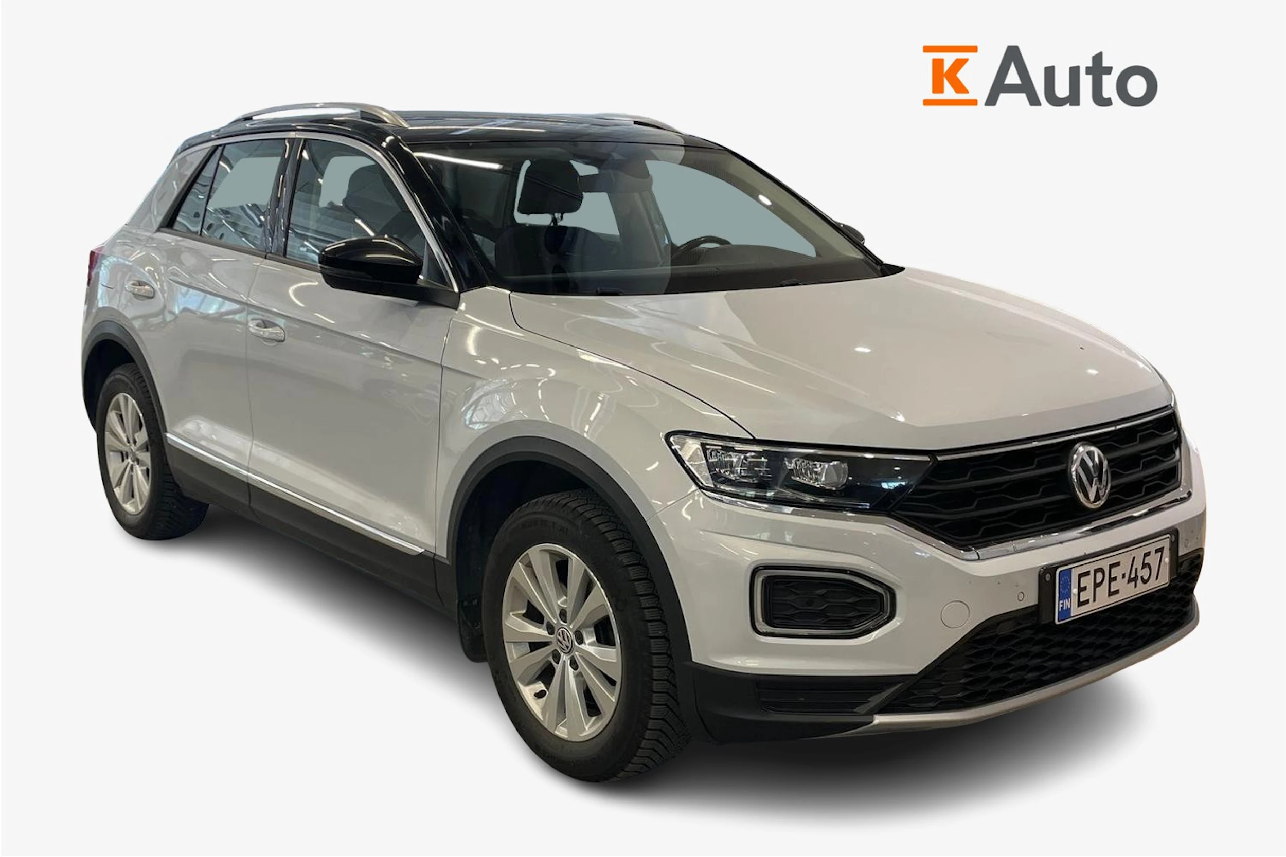 Valkoinen Volkswagen T-Roc 2018 kuva 1.