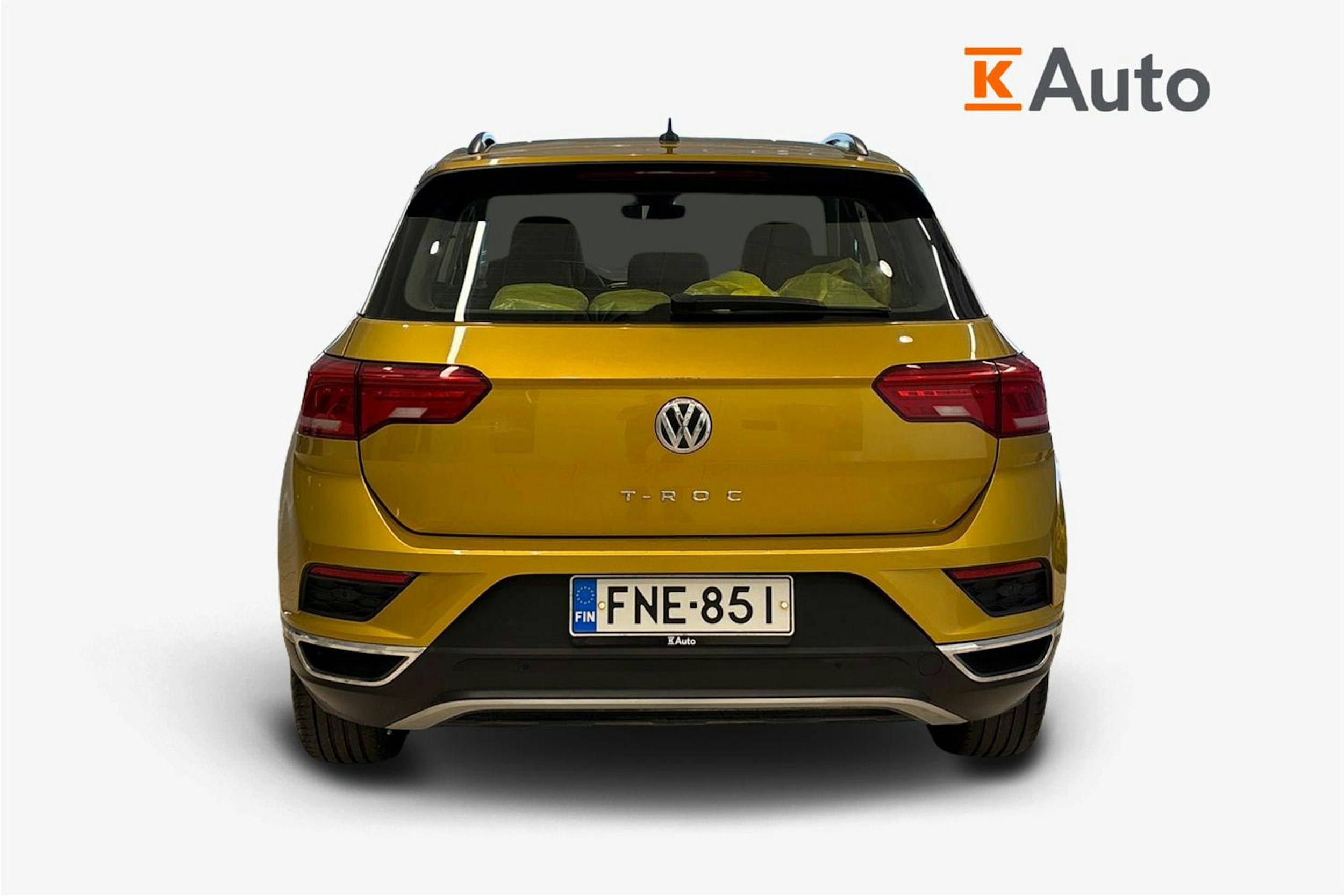 Keltainen Volkswagen T-Roc 2018 kuva 3.