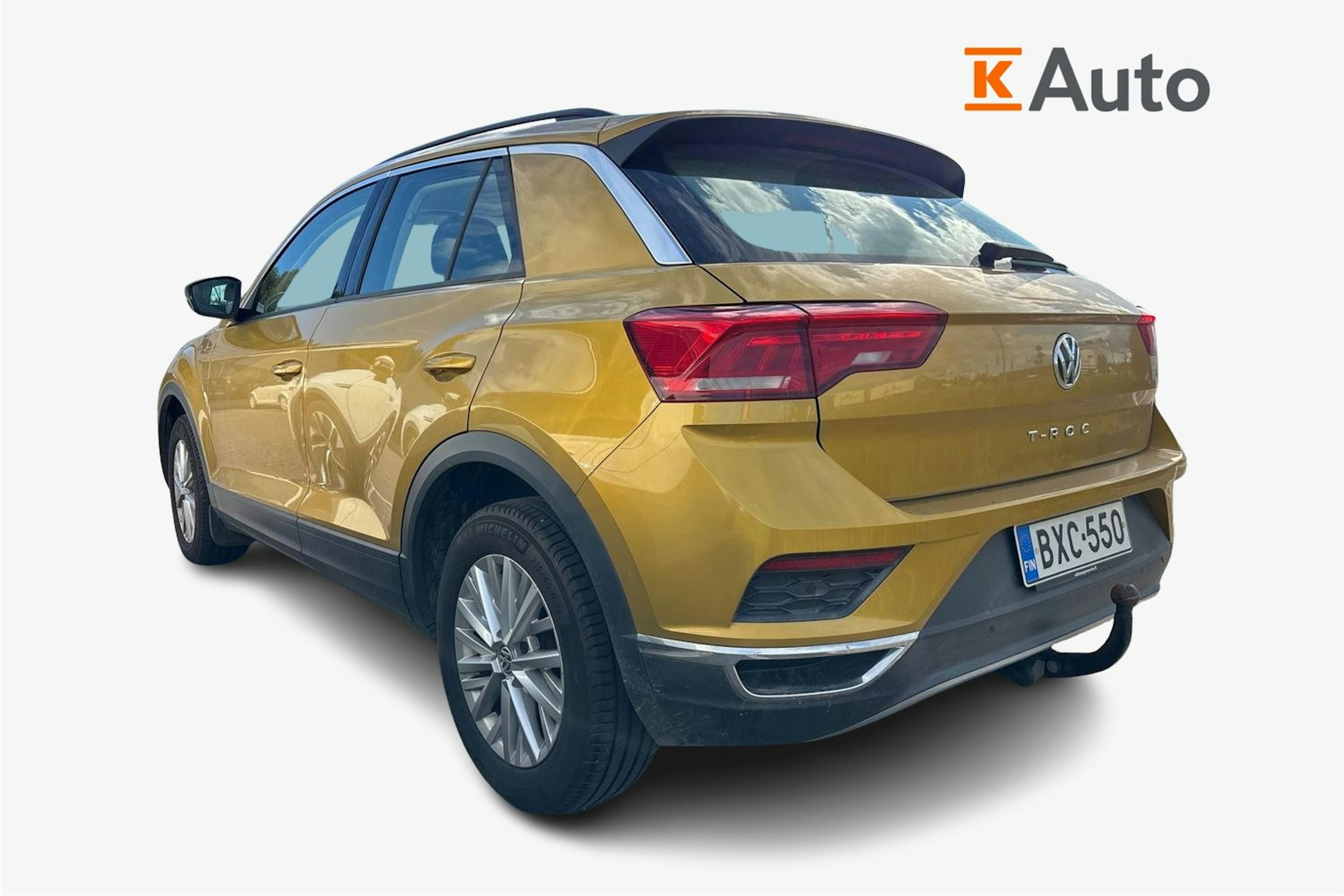 Keltainen Volkswagen T-Roc 2019 kuva 2.