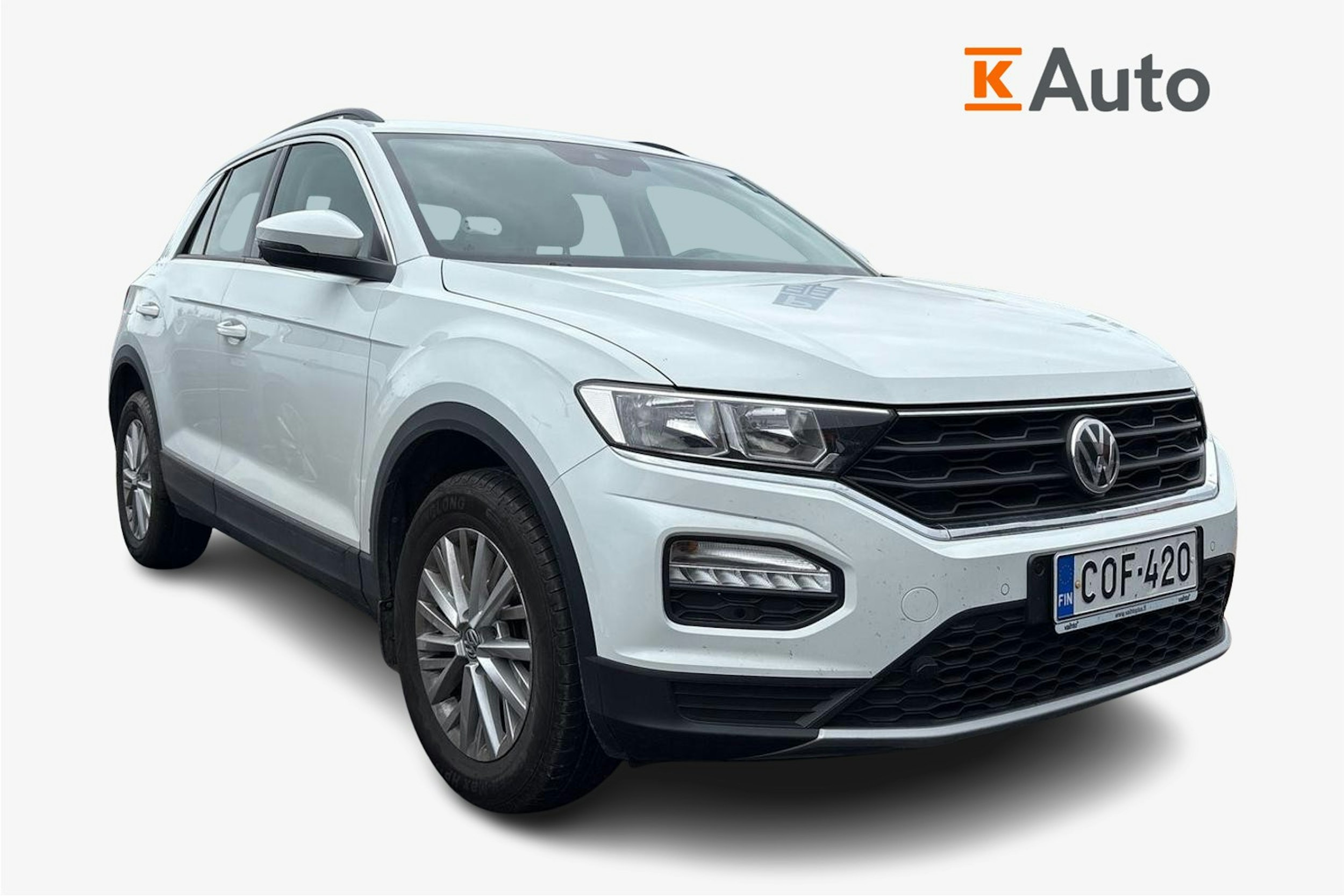 valkoinen Volkswagen T-Roc 2019 kuva 1.