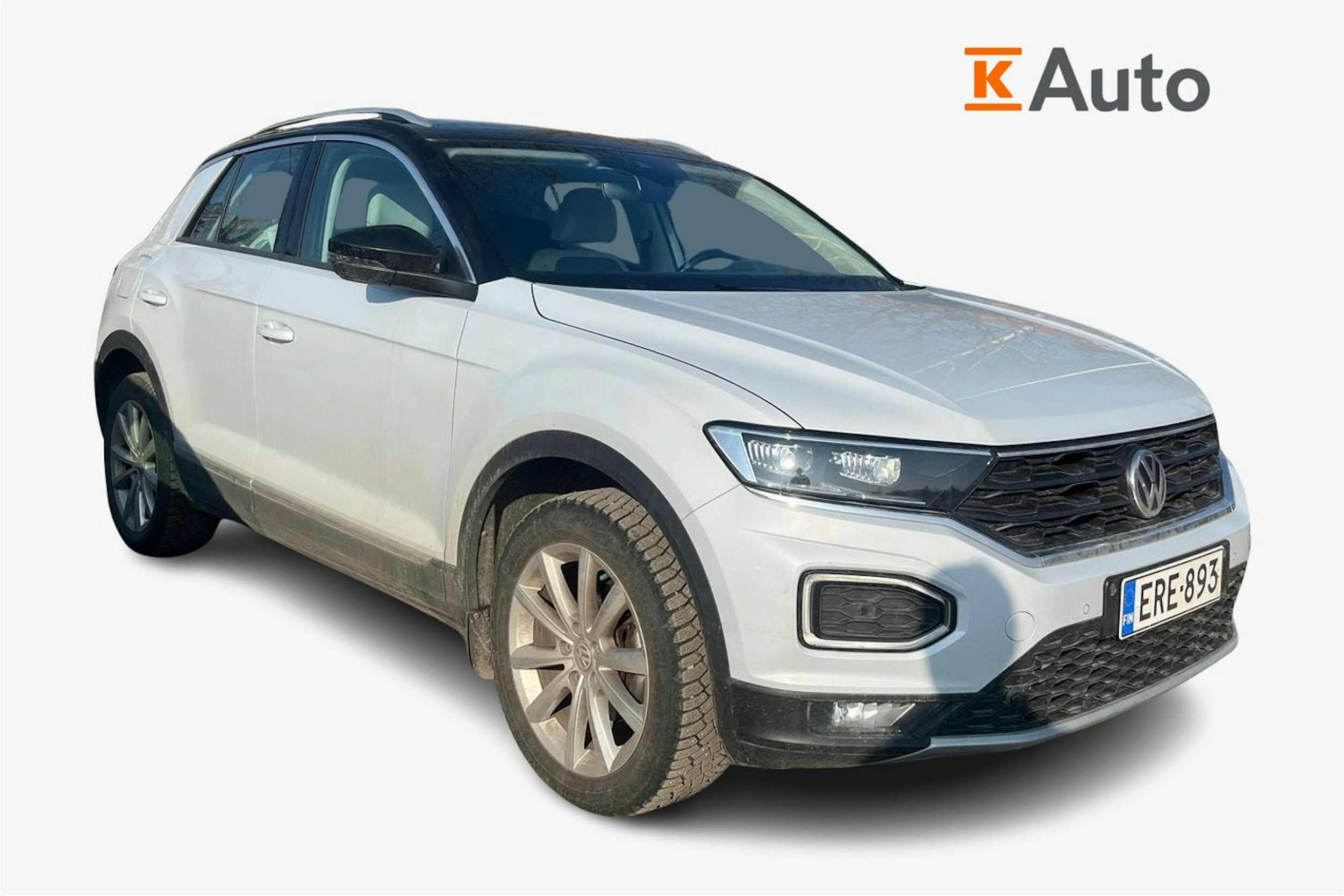 Valkoinen Volkswagen T-Roc 2019 kuva 1.