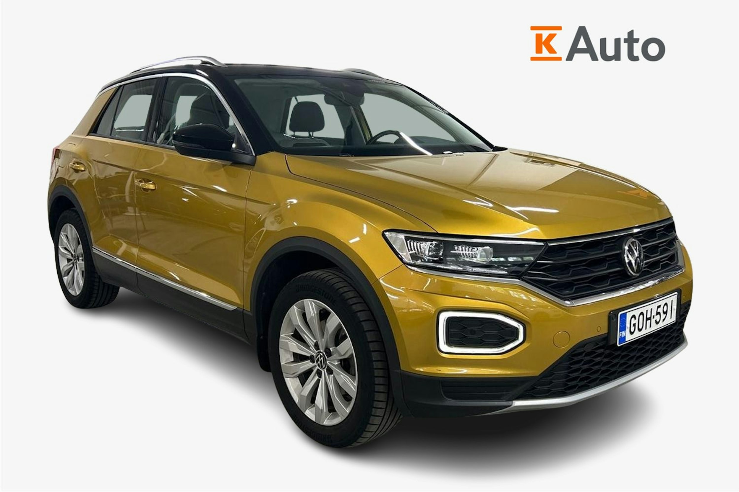 keltainen Volkswagen T-Roc 2021 kuva 4.