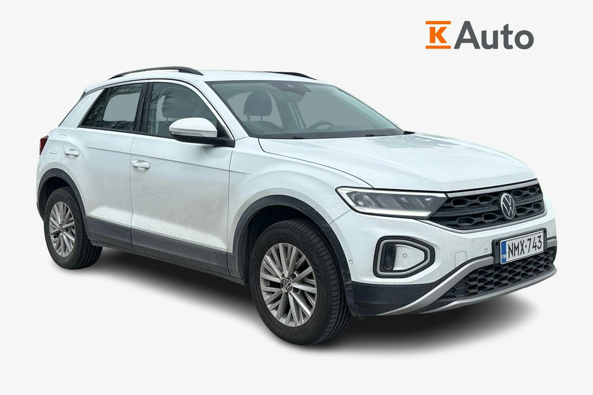 Valkoinen Volkswagen T-Roc 2023 kuva 1.