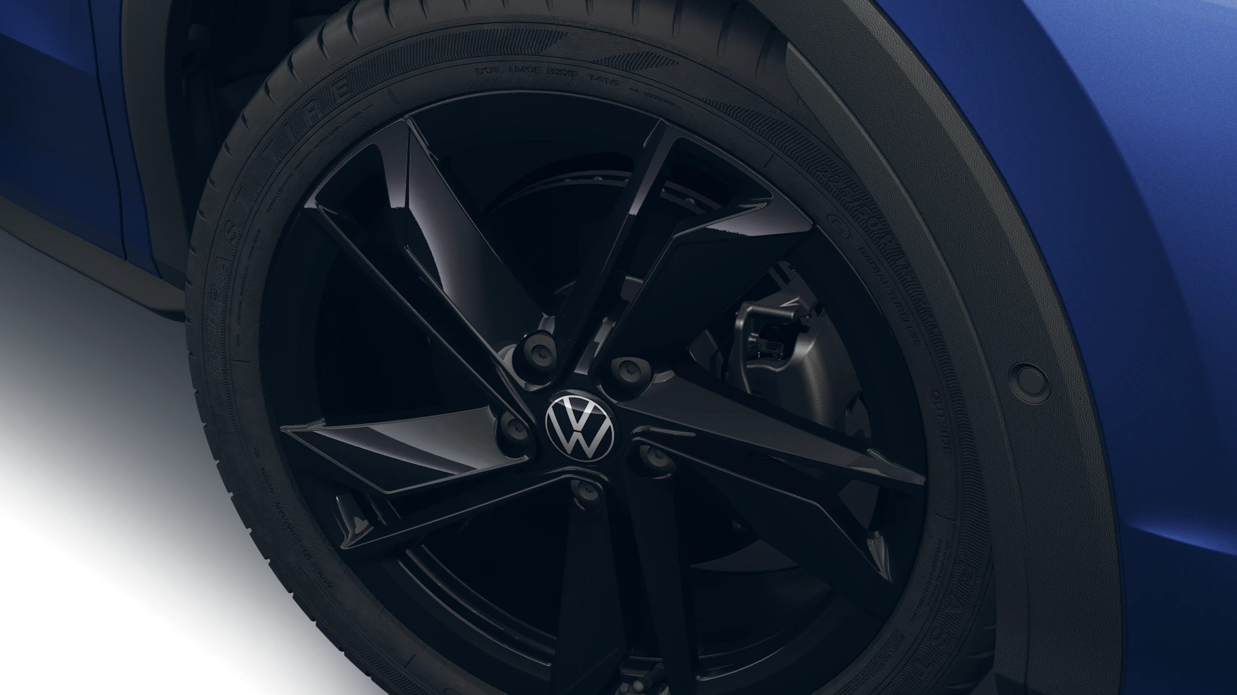 Celestial Blue -metalliväri Black -normaaliväri Volkswagen T-Roc 2026 kuva 9.