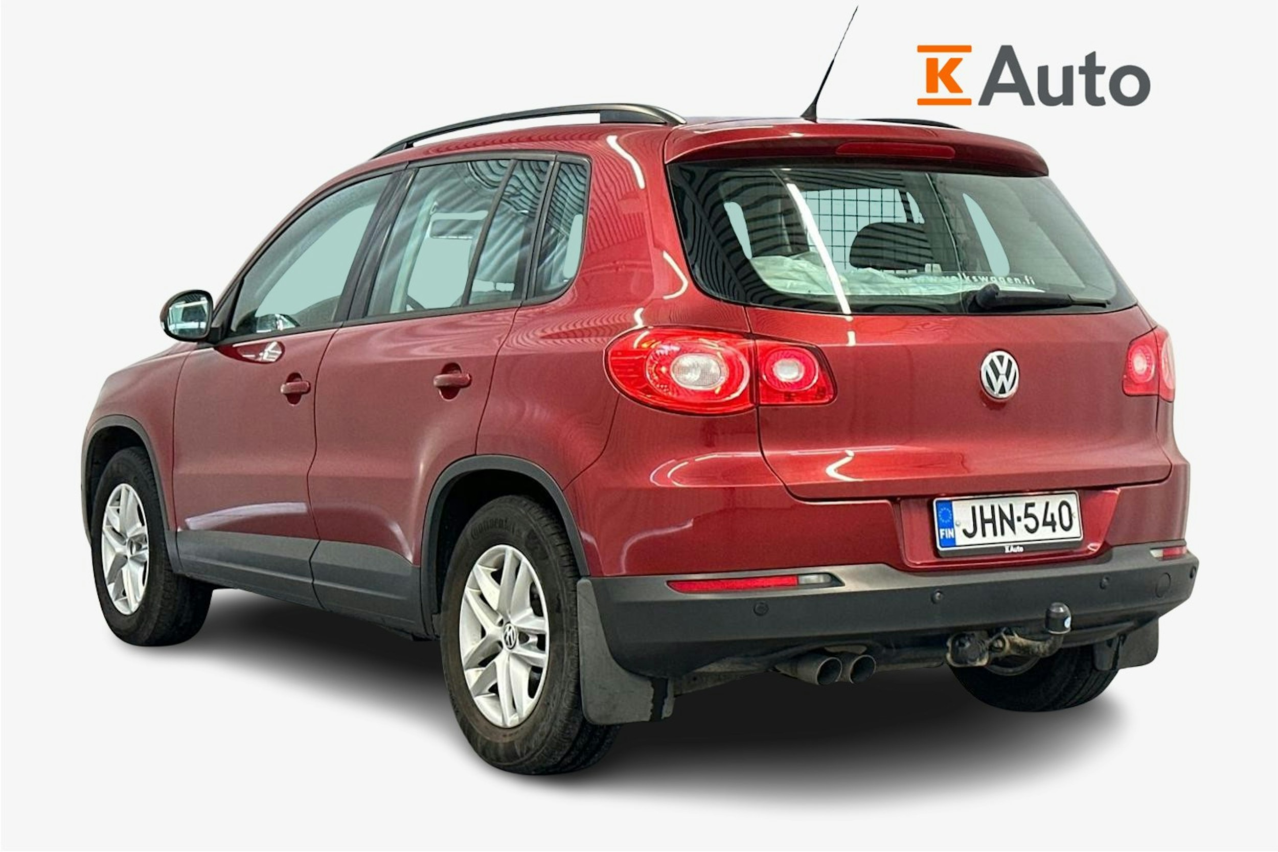 punainen Volkswagen Tiguan 2008 kuva 2.