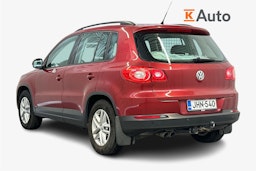 punainen Volkswagen Tiguan 2008 kuva 2.