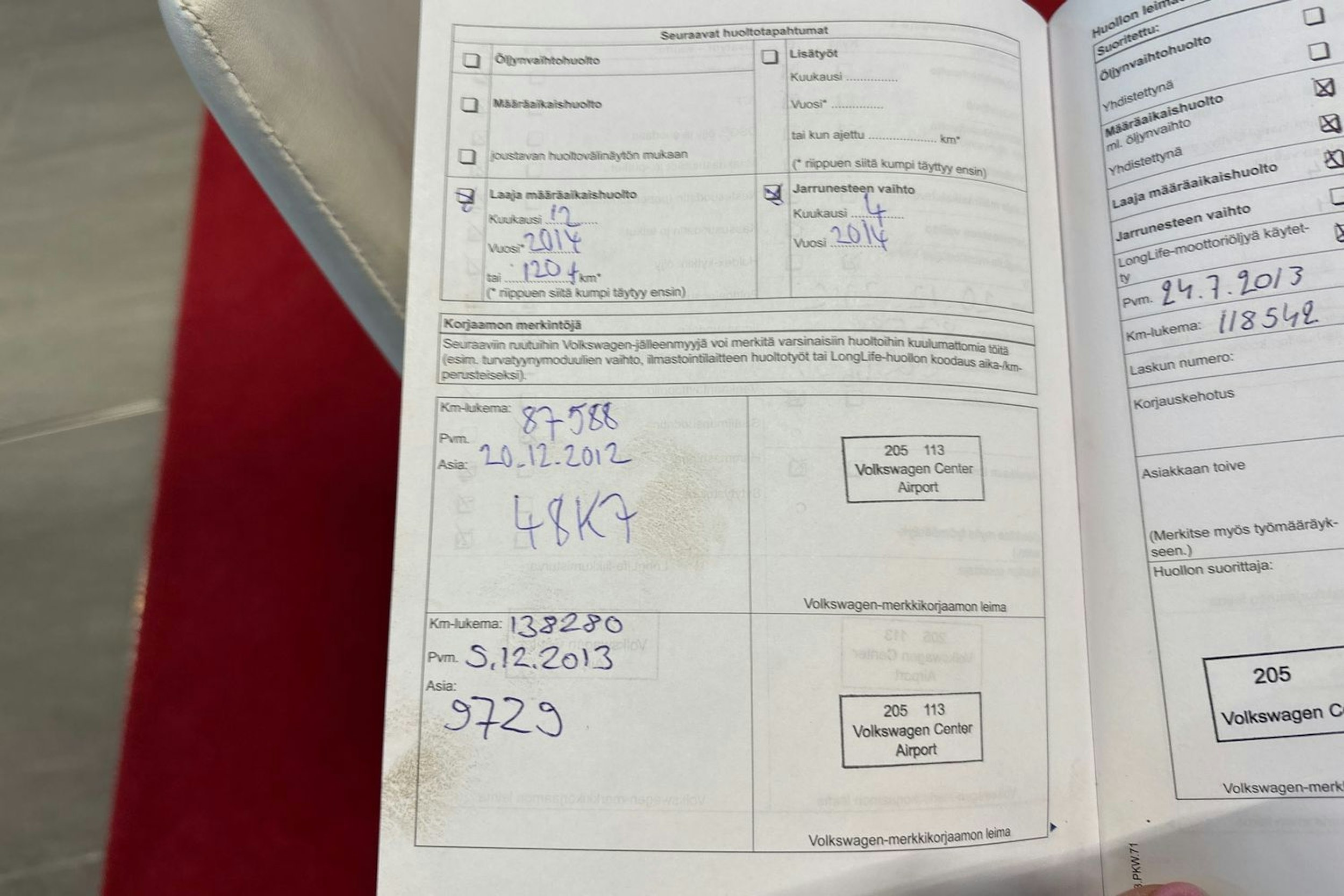 Punainen Volkswagen Tiguan 2011 kuva 35.