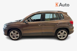 Ruskea (beige) Volkswagen Tiguan 2014 kuva 7.