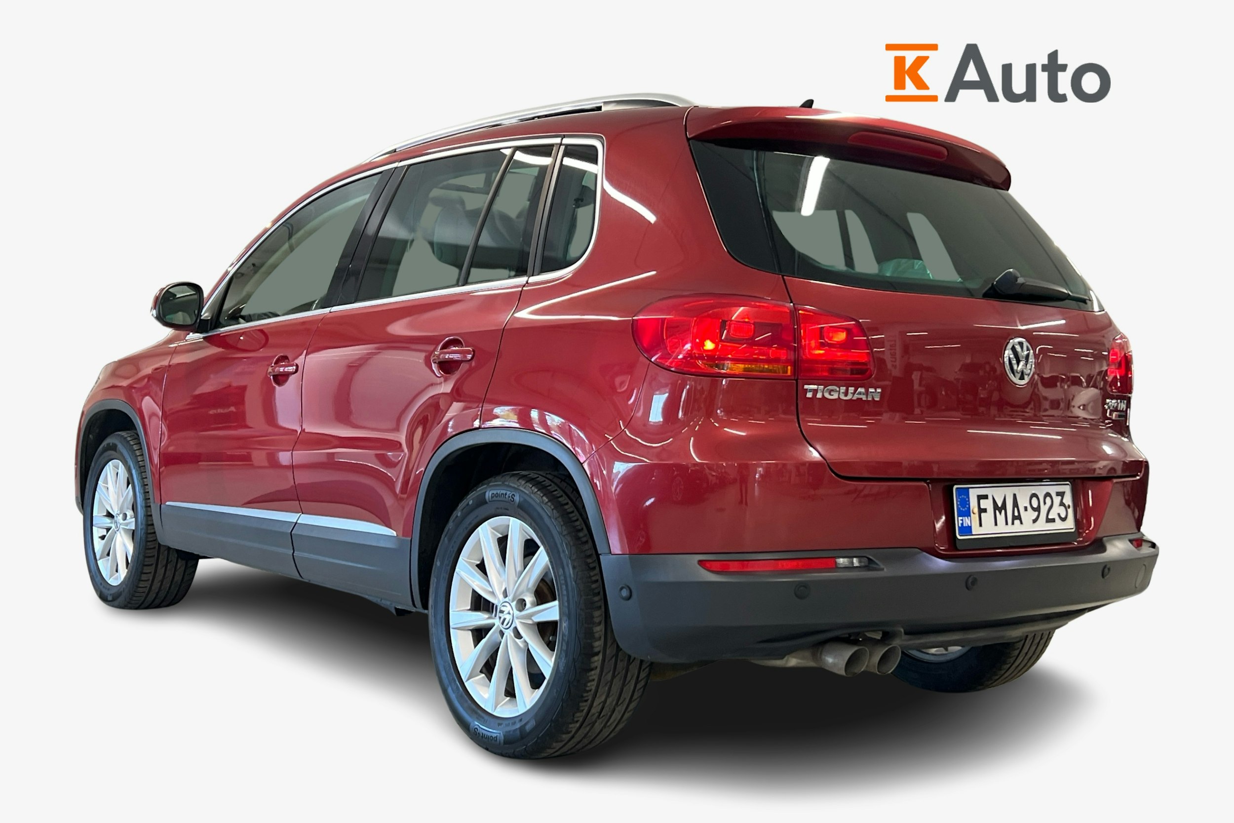 punainen Volkswagen Tiguan 2016 kuva 2.